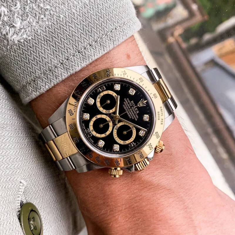 Rolex Daytona Two-Tone Black Dial Watch