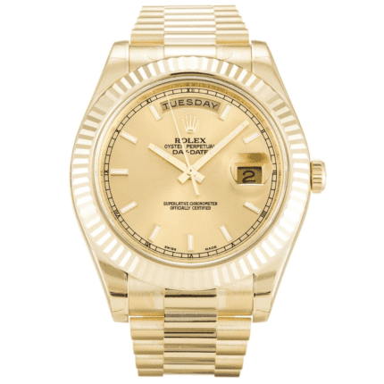 Rlx Day-Date II Champagne Dial Gold Watch