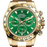 Rolex Daytona Gold Bracelet Green dial watch