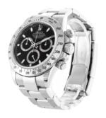 Rolex Daytona Stainless Steel Black Dial Watch
