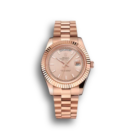 Rolex Day-Date Etched Rose Gold watch