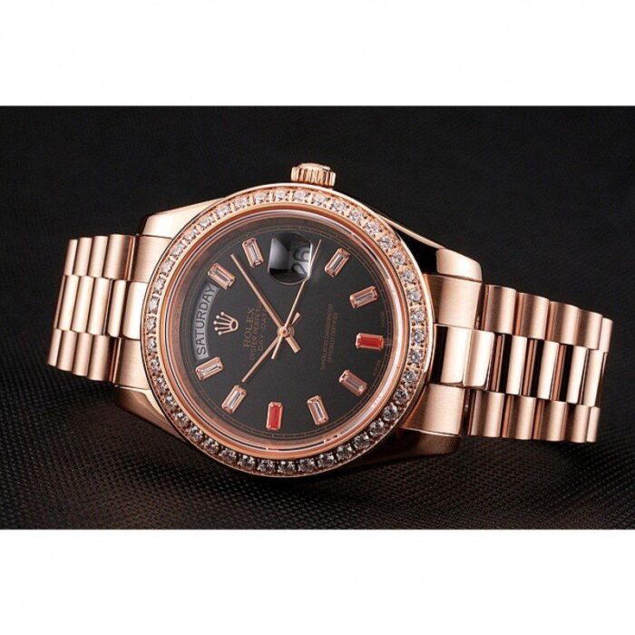 Rolex Day-Date Diamonds And Rubies Black Dial watch