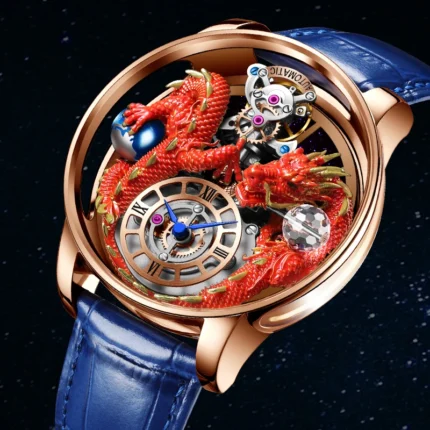 Jacob & Co Astronomia Art Red Dragon Quartz Watch