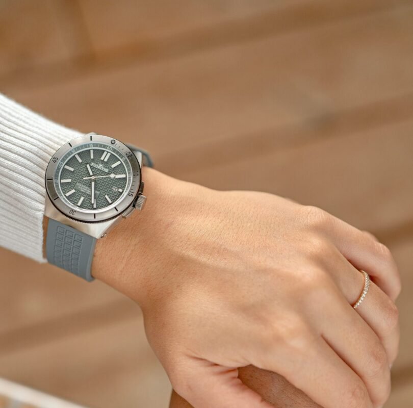 a person's hand with a watch on it