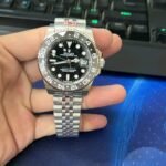 Rolex GMT Master II Bruce Wayne Edition Silver Black Watch