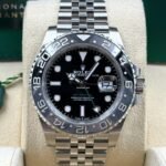 Rolex GMT Master II Bruce Wayne Edition Silver Black Watch